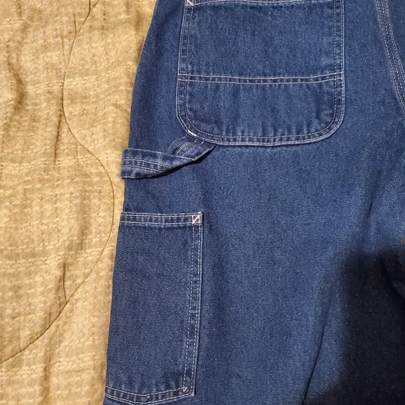 Vtg Carhartt Carpenter Jeans 32x32 B13 DST Loose-Fit Washed Darkstone Denim - Picture 7 of 8